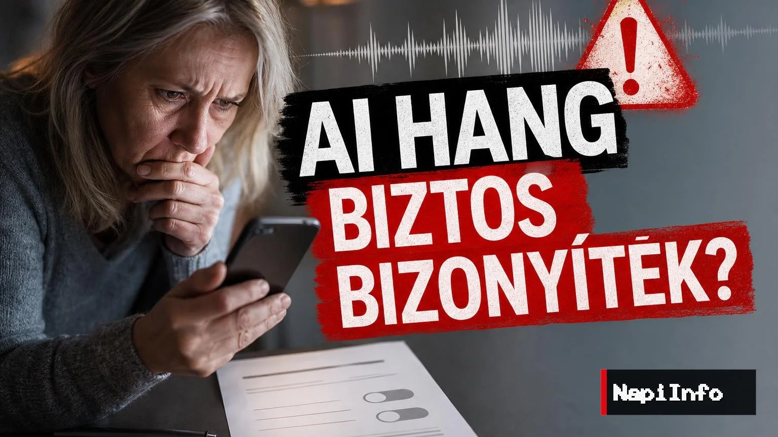A cikk illusztrációja: Már a családtag hangja sem biztos bizonyíték – így jöhetnek az AI-os telefonos csalások