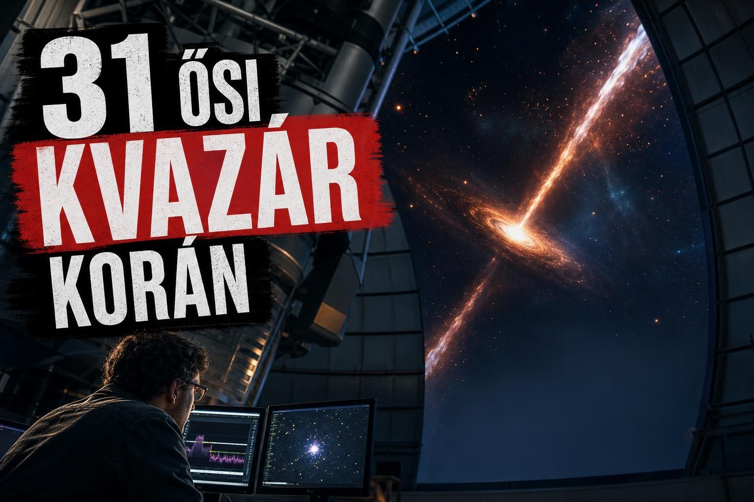 31 ősi kvazár túl korán ragyogott fel az univerzumban