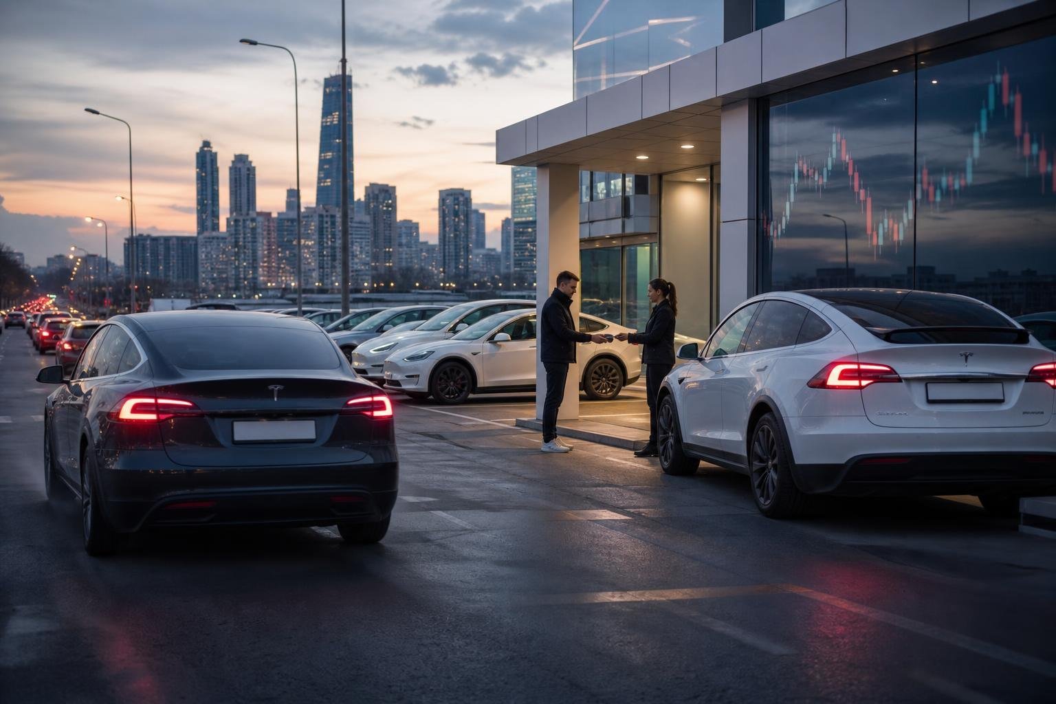 A cikk illusztrációja: A Tesla több autót gyártott, mégis kevesebbet adott át egy év alatt
