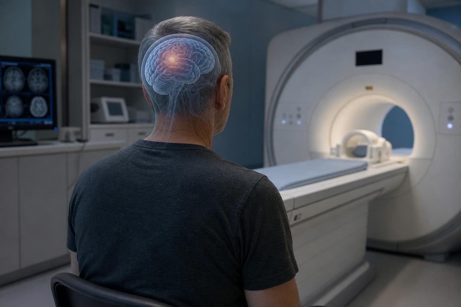A cikk illusztrációja: Az MRI már évekkel az amyloid-felhalmozódás előtt jelezhet apró agykérgi változást