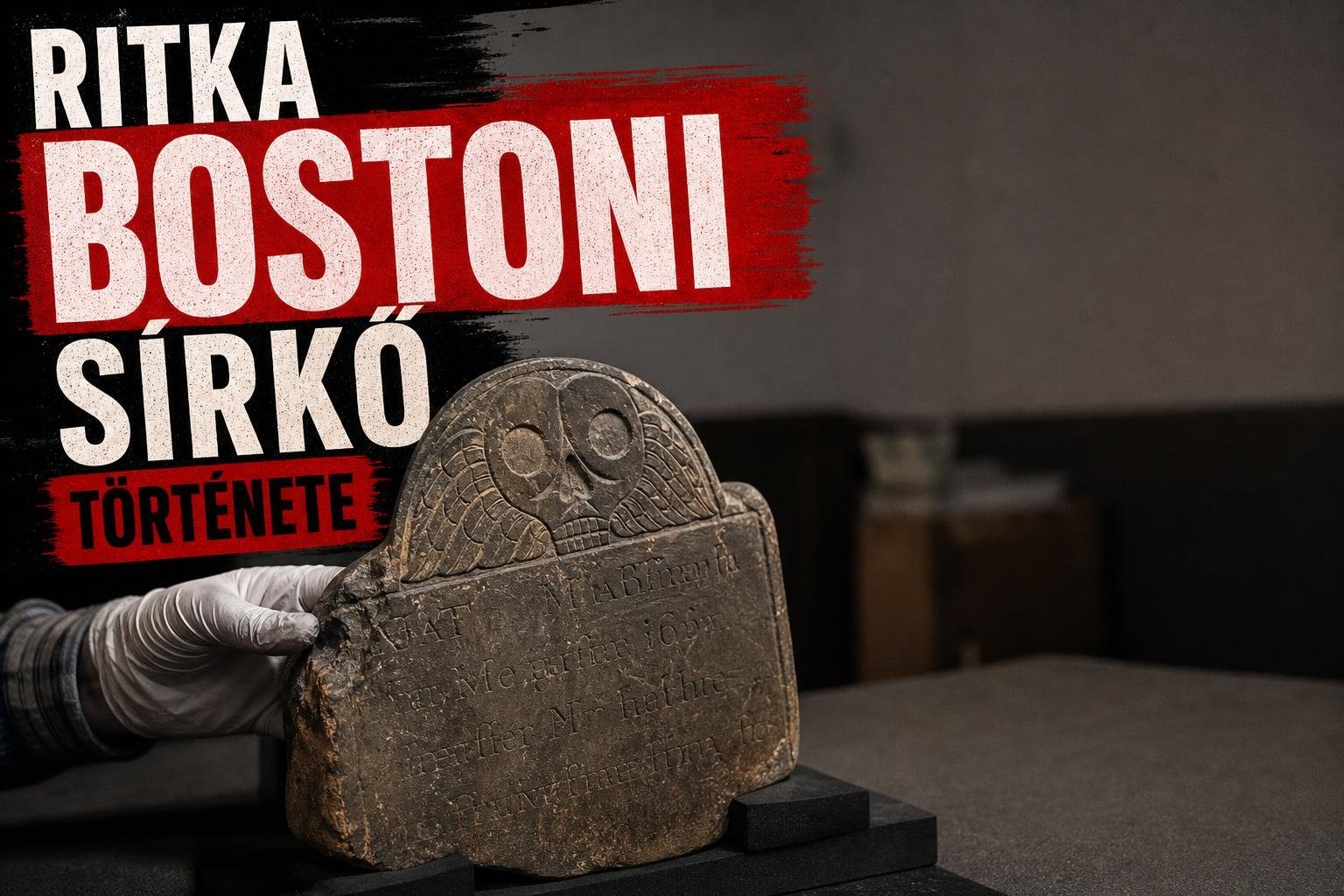 Bostonban találtak egy ritka sírkövet, és a neve is különös