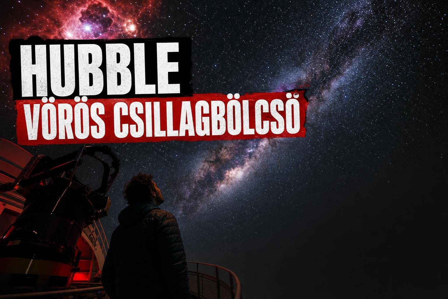 Hubble vörös csillagbölcsőt fotózott a Tejútrendszer mellett