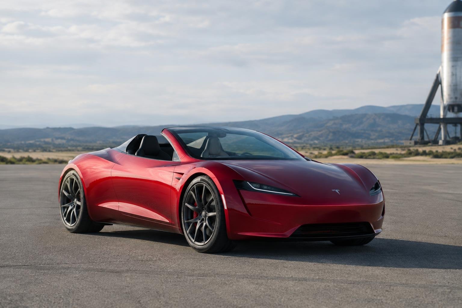 A cikk illusztrációja: Tolóhajtóműves Roadstert mutatott be a Tesla, 2028-ra tervezi a gyártást