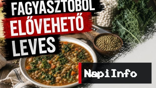 Bab, lencse, kel: ez a leves a fagyasztóban is jól működik