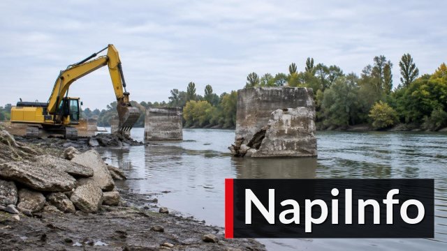 Tisztításra és hídpillérbontásra használták ki a Sugovica alacsony vízállását